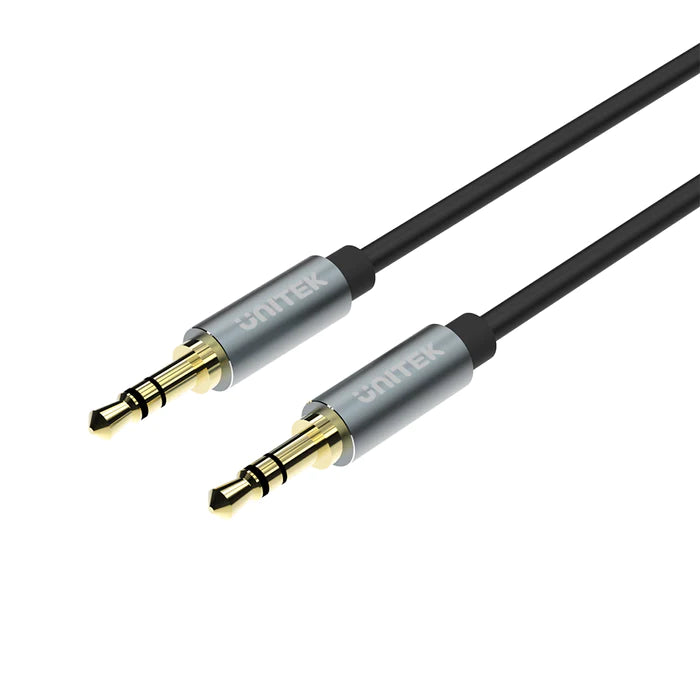 Unitek 3.5mm AUX Audio Cable Male to Male for smartphones, laptops, and audio devices in Qatar. Unitek 3.5mm AUX Audio Cable Male to Male for smartphones, laptops, and audio devices in Qatar.